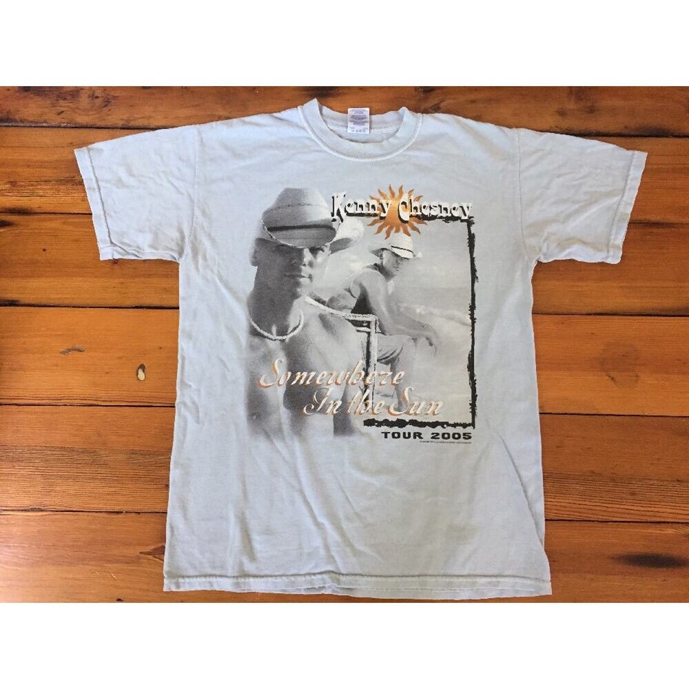 2005 Kenny Chesney Somewhere In The Sun Country Music Tour Blue Cotton TShirt M - Picture 2 of 7